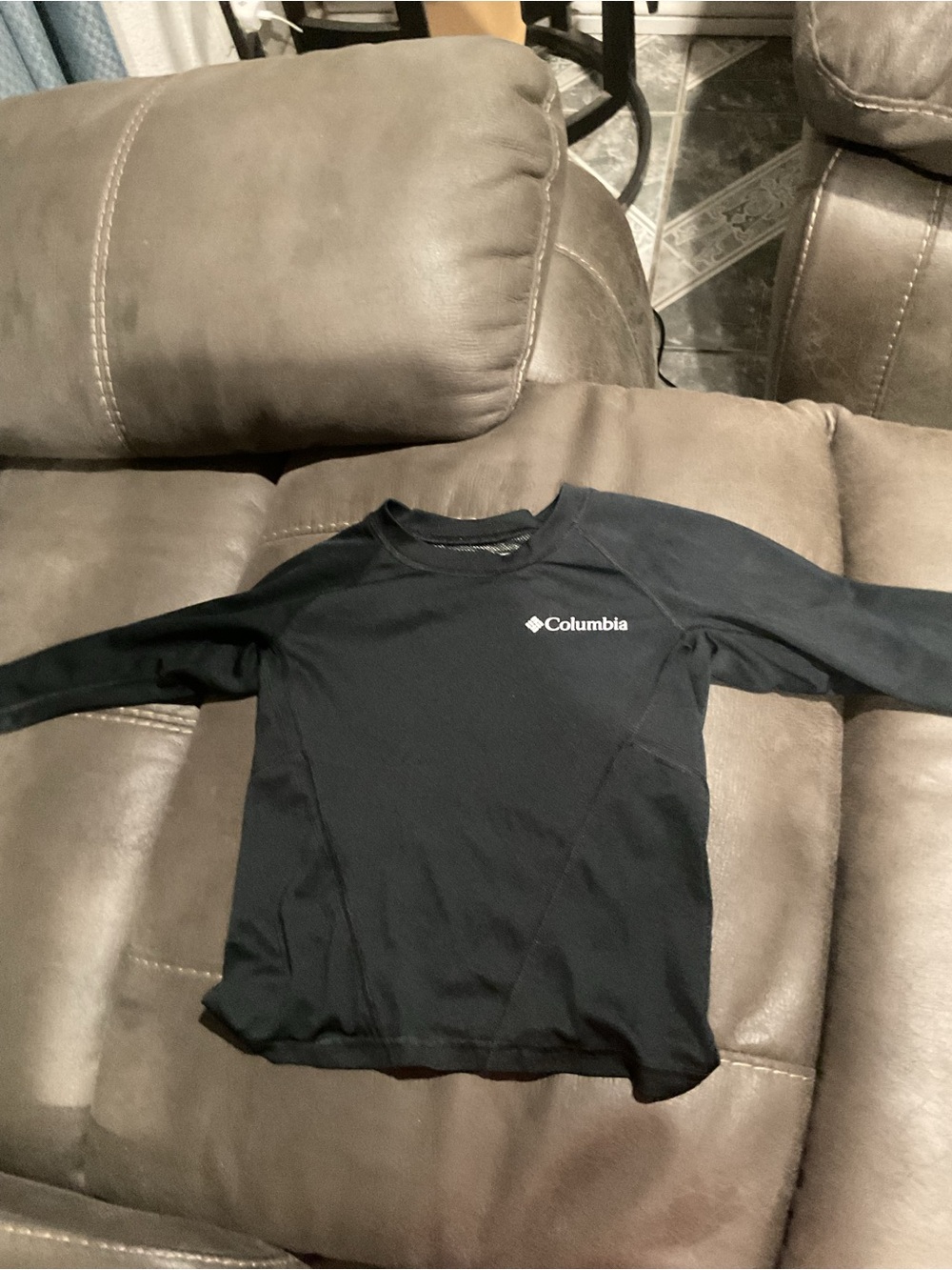 Columbia girls Black Long-Sleeve Performance Shirt
